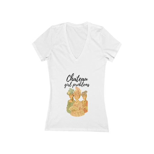 Chateau Girl Problems - Deep V-Neck Tee