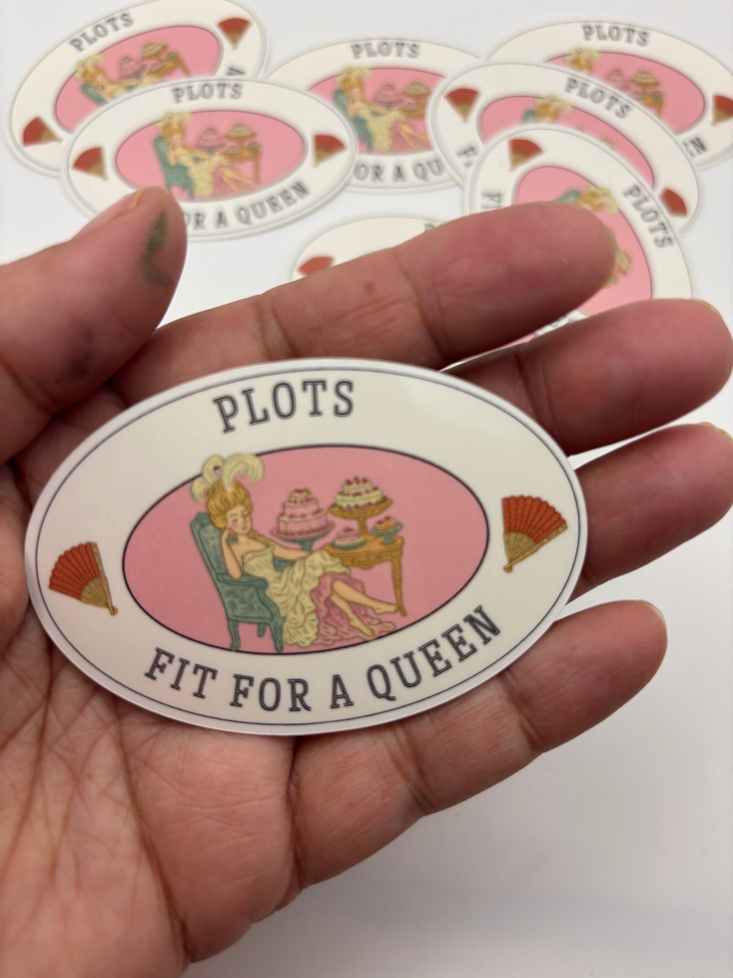 Plots Fit for a Queen Kindle Sticker – Vintage Bookish Vinyl Decal