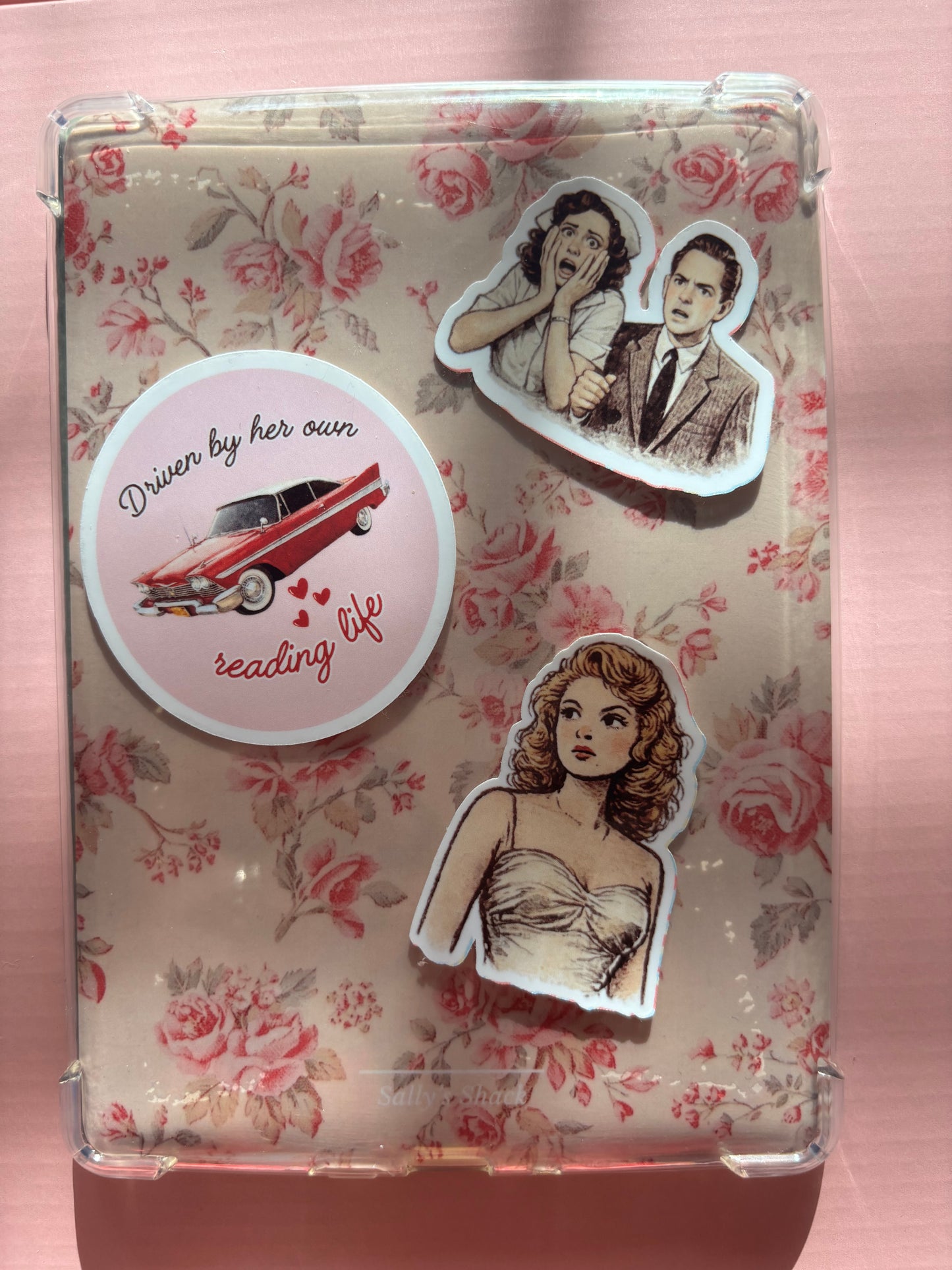 Attack of the TBR Vintage Rose Kindle Insert | Floral Coquette Kindle Decor Insert for Kindle Basic, Paperwhite & Colorsoft