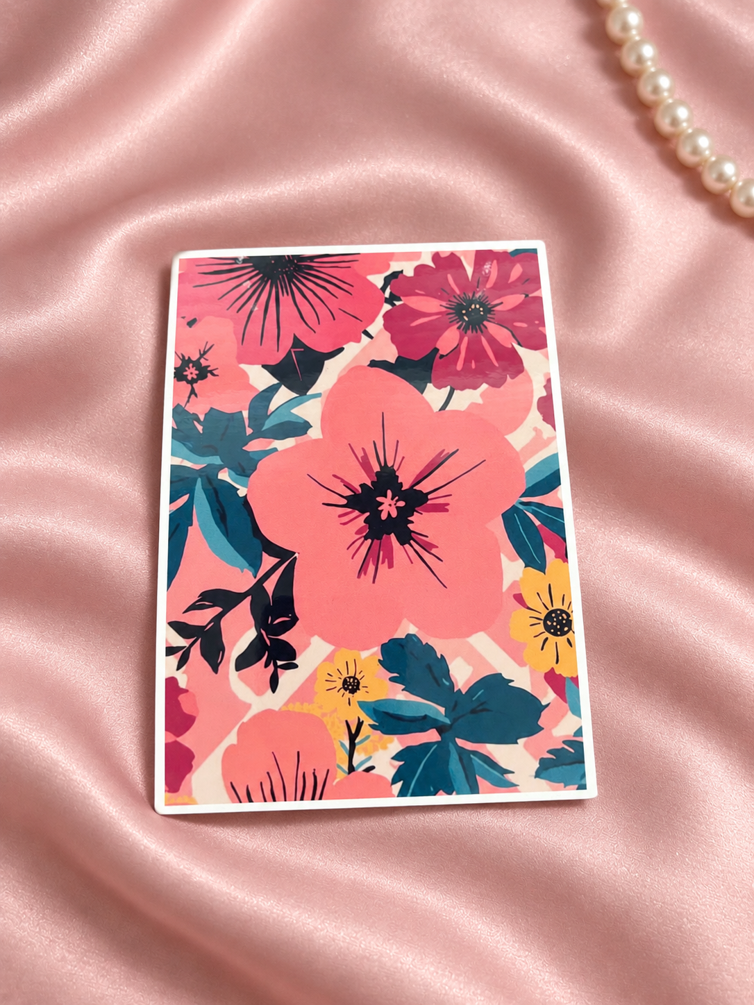 Attack of the TBR Tropical Floral Kindle Insert | Bright Pink Retro Kindle Decor for Kindle Basic, Paperwhite & Colorsoft