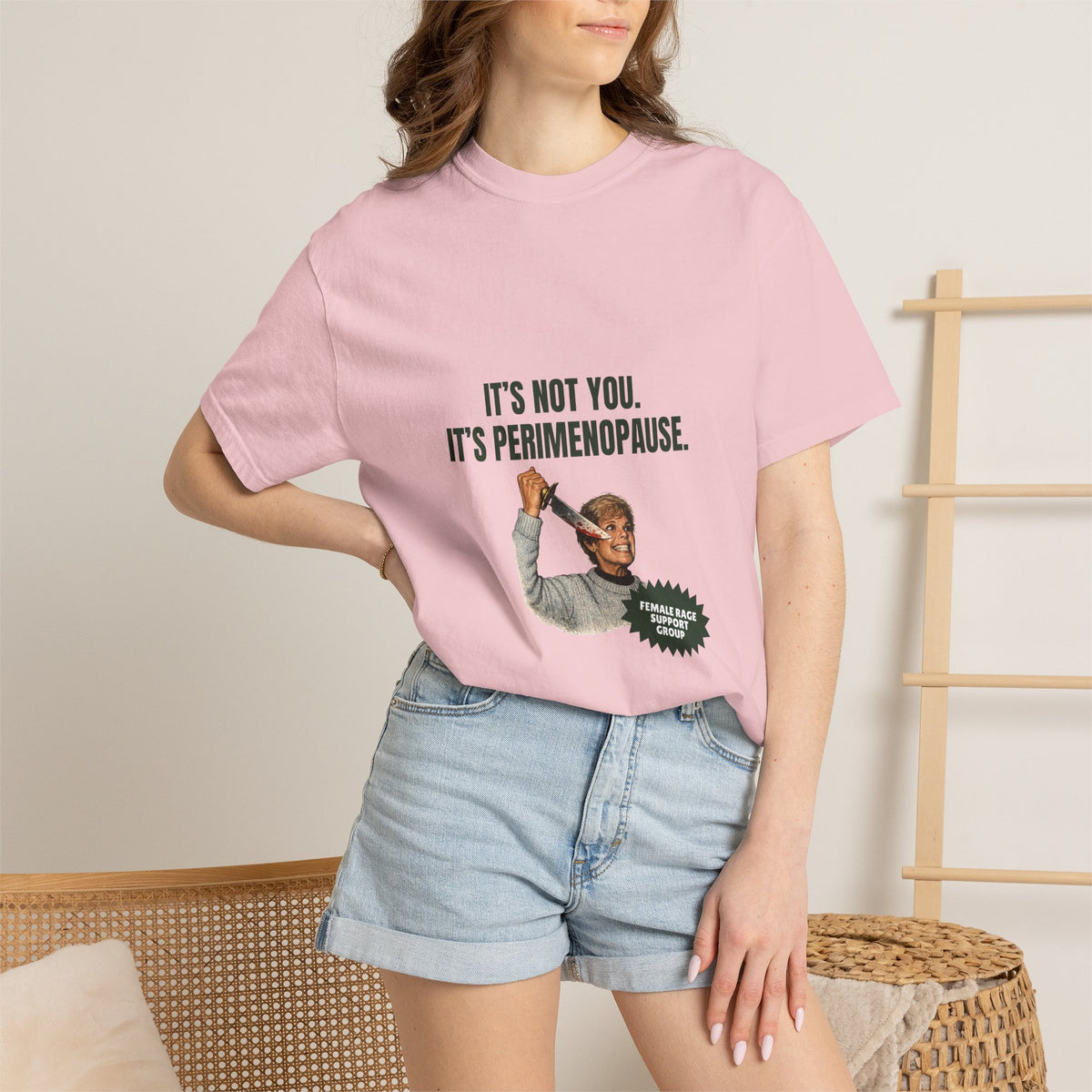 It’s Not You, It’s Perimenopause T-Shirt – Female Rage Horror Tee | Camp Blood Collection