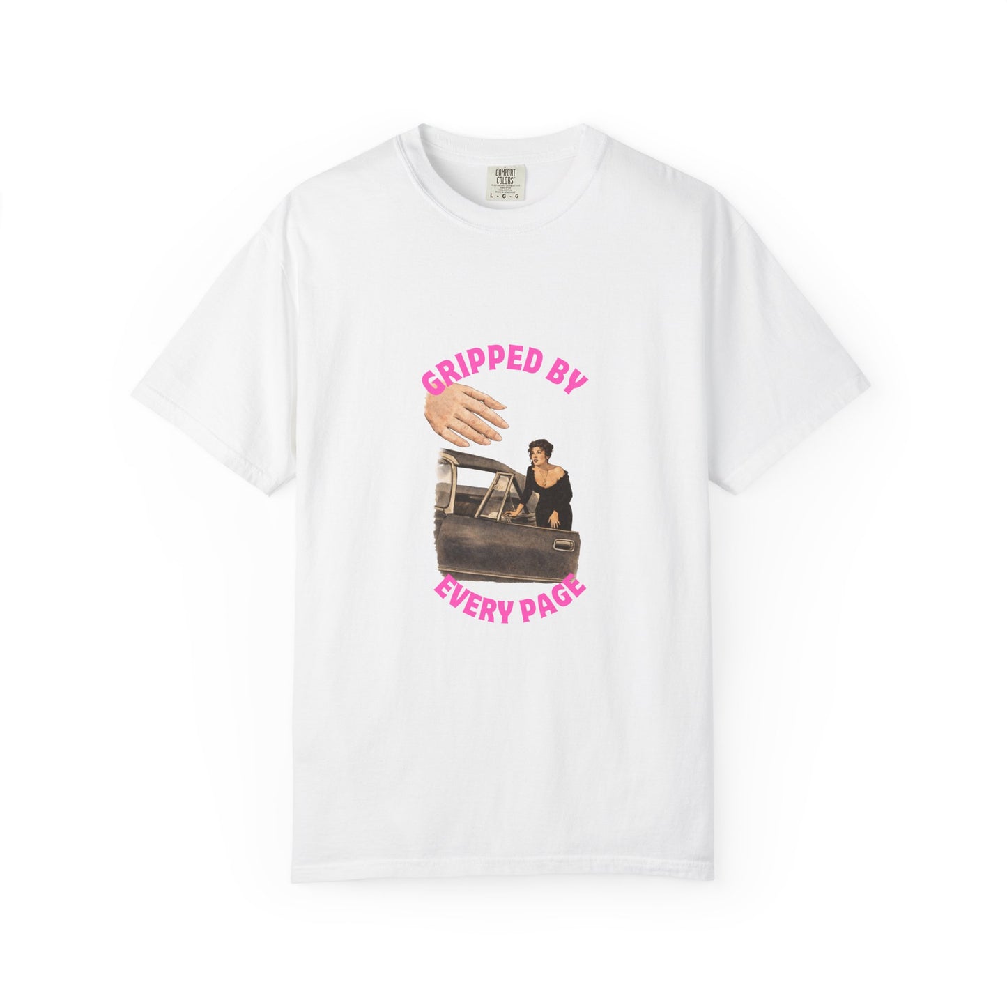 Gripped By Every Page Bookish Graphic Tee | Vintage Thriller Reader Shirt