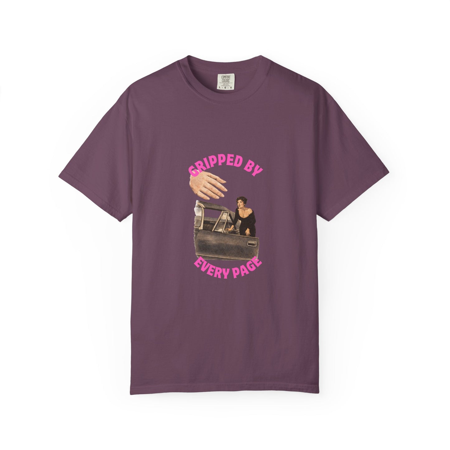 Gripped By Every Page Bookish Graphic Tee | Vintage Thriller Reader Shirt