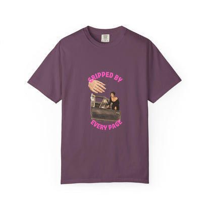 Gripped By Every Page Bookish Graphic Tee | Vintage Thriller Reader Shirt