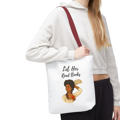 Let Her Read Books Tote Bag Skin Tone 2 | Regency Aesthetic Book Lover Gift | Feminist Reader Tote | Romantic Bookish Bag | Literary Gift