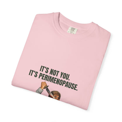 It’s Not You, It’s Perimenopause T-Shirt – Female Rage Horror Tee | Camp Blood Collection