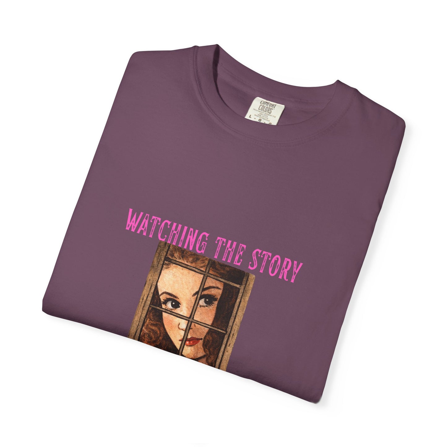 Watching the Story Unfold Bookish Graphic Tee | Vintage Thriller Reader Shirt