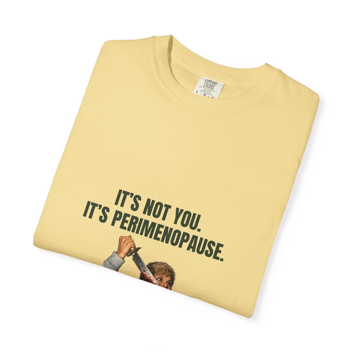 It’s Not You, It’s Perimenopause T-Shirt – Female Rage Horror Tee | Camp Blood Collection