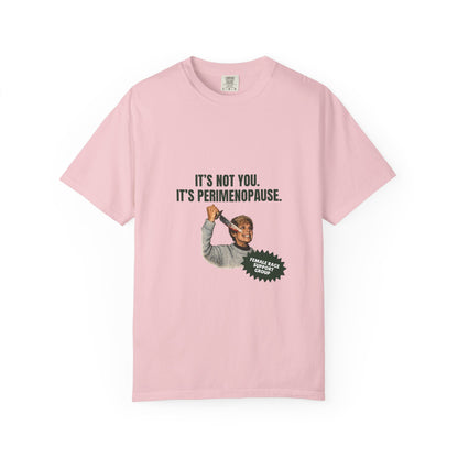 It’s Not You, It’s Perimenopause T-Shirt – Female Rage Horror Tee | Camp Blood Collection