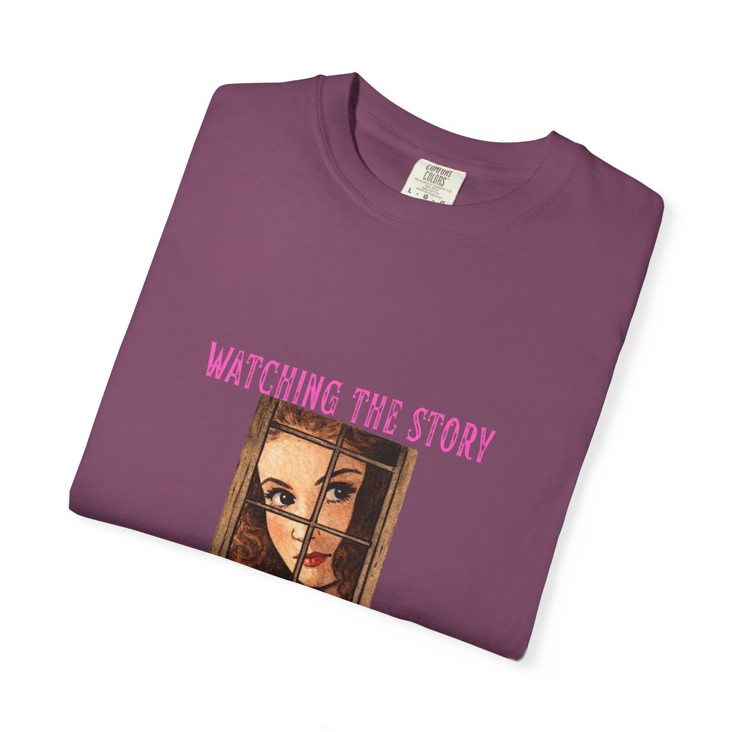 Watching the Story Unfold Bookish Graphic Tee | Vintage Thriller Reader Shirt