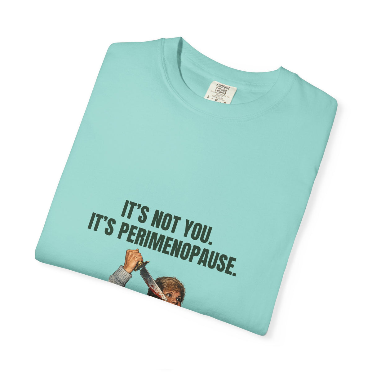 It’s Not You, It’s Perimenopause T-Shirt – Female Rage Horror Tee | Camp Blood Collection