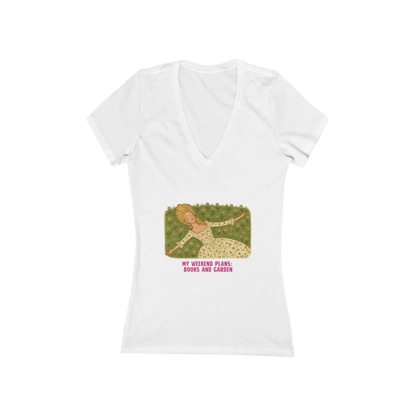 My Weekend Plans: Books and Garden V-Neck