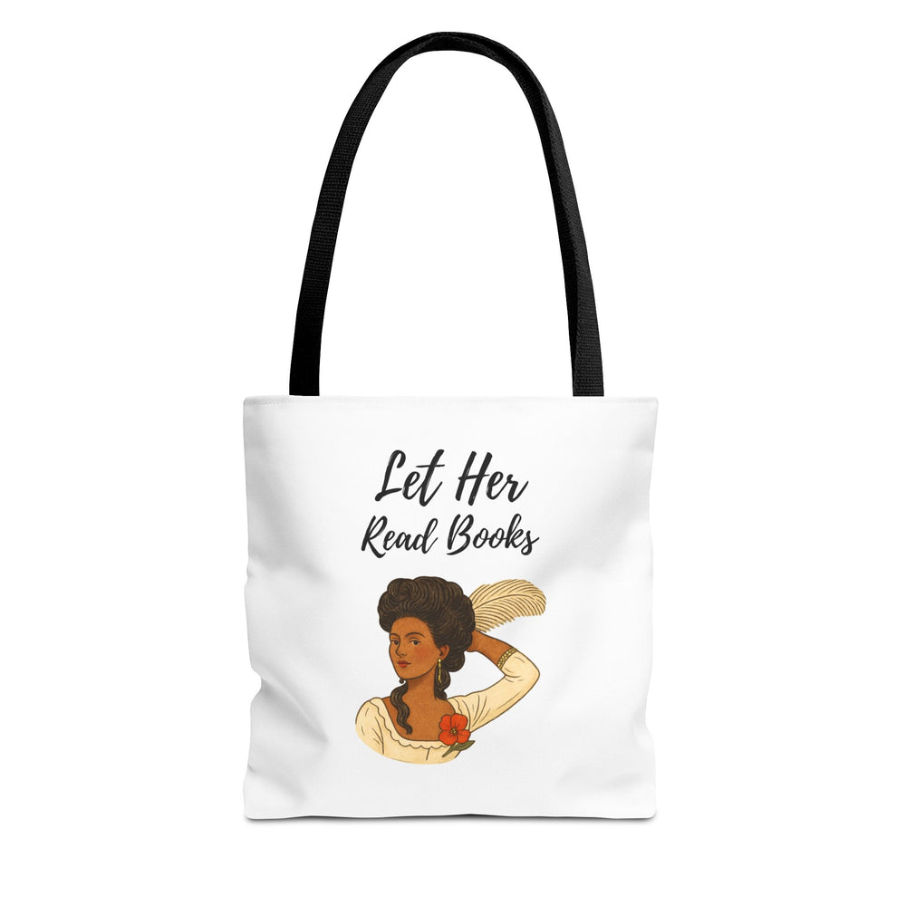 Let Her Read Books Tote Bag Skin Tone 2 | Regency Aesthetic Book Lover Gift | Feminist Reader Tote | Romantic Bookish Bag | Literary Gift