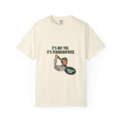 It’s Not You, It’s Perimenopause T-Shirt – Female Rage Horror Tee | Camp Blood Collection