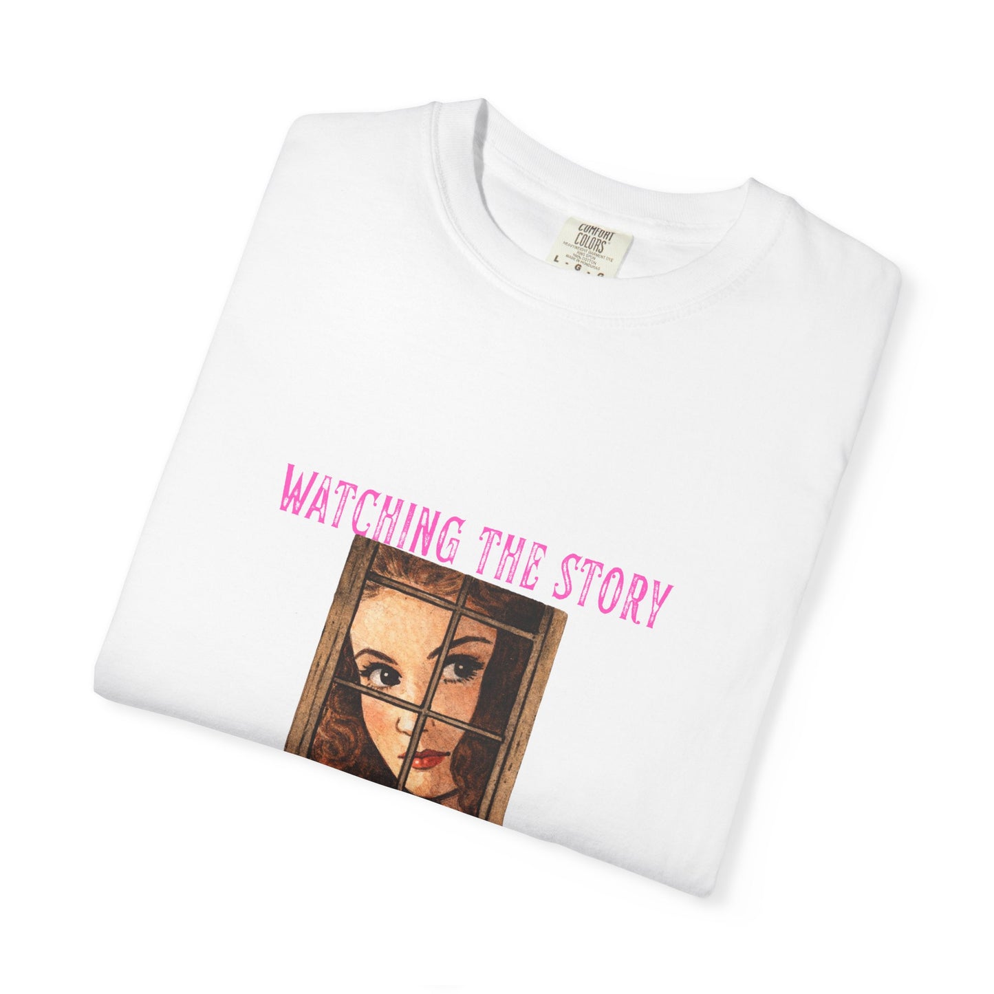 Watching the Story Unfold Bookish Graphic Tee | Vintage Thriller Reader Shirt