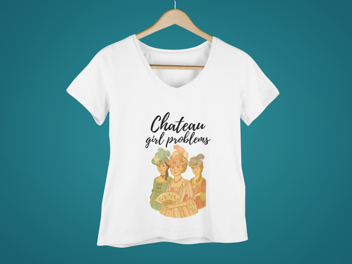 Chateau Girl Problems - Deep V-Neck Tee