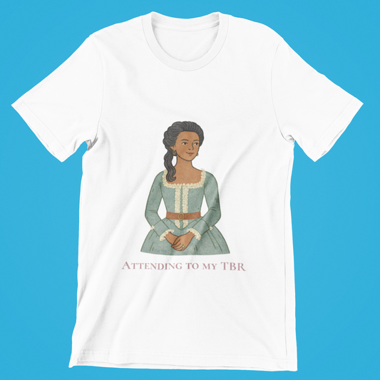 Attending to My TBR Vneck Tee - (Skin Tone 2)