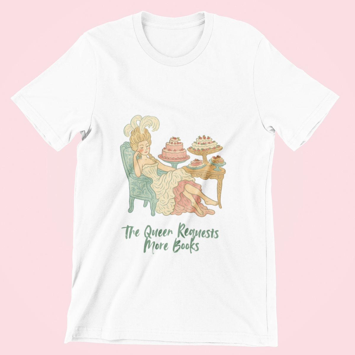 The Queen Requests More Books — Bookish Tee Vneck