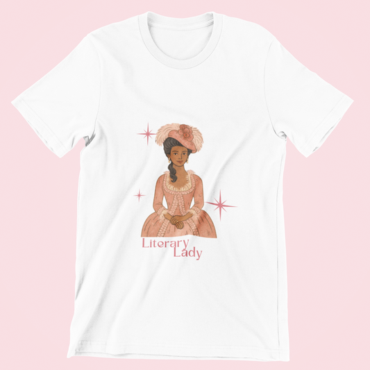 Literary Lady Cozy V-Neck Tee - (Skin tone 2)