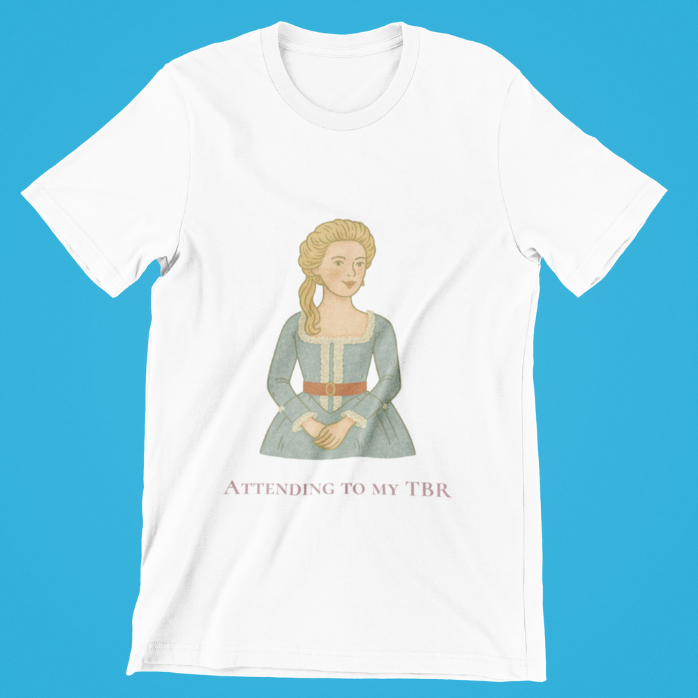 Attending to My TBR - Vneck Tee (Skin Tone 1)