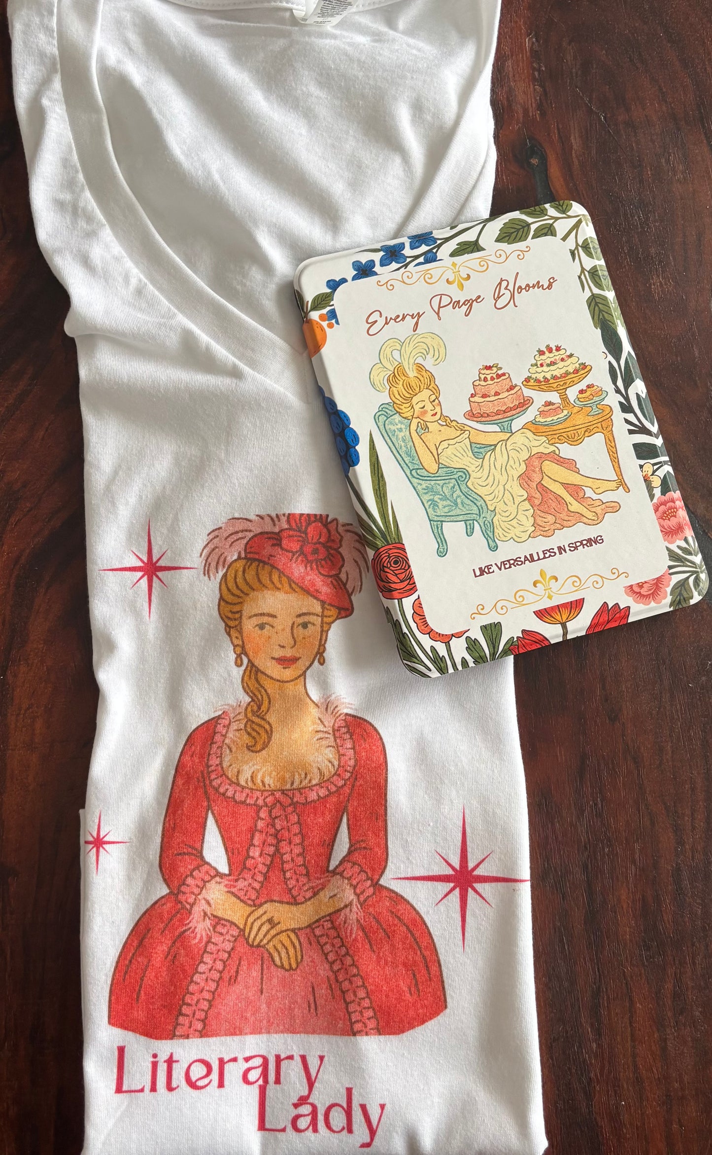 Literary Lady Cozy V-Neck Tee - (Skin tone 1)