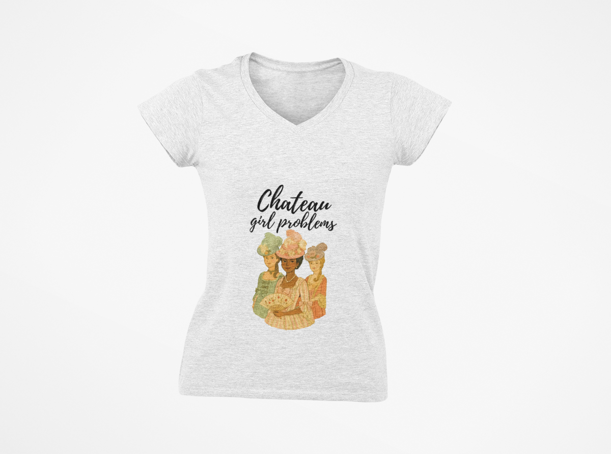 Chateau Girl Problems - Deep V-Neck Tee
