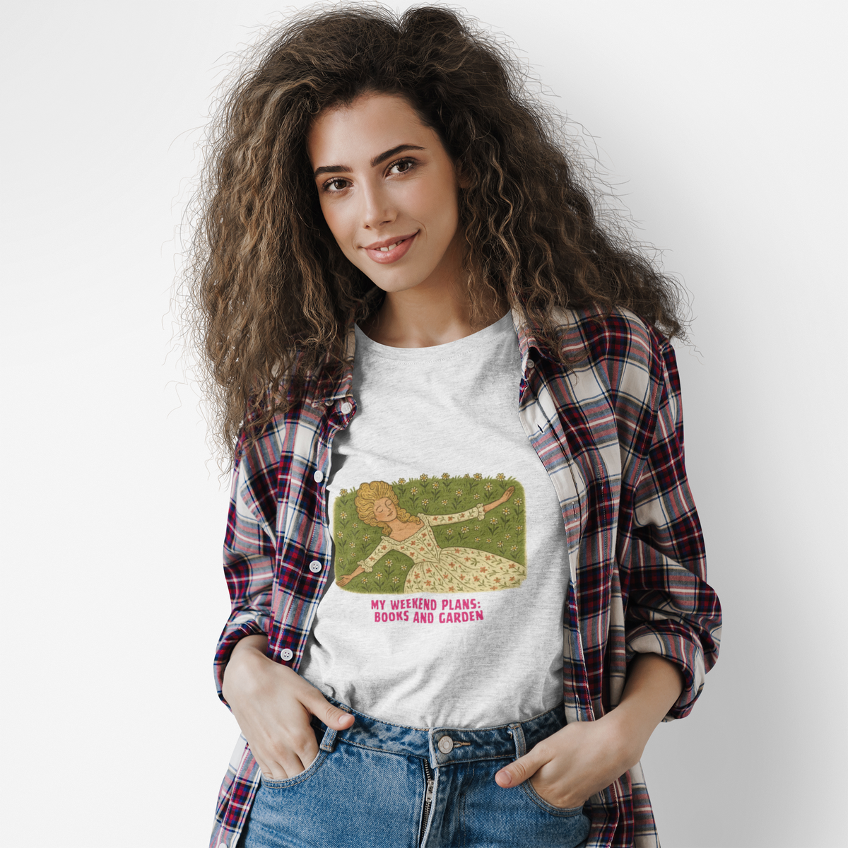 My Weekend Plans: Books and Garden V-Neck