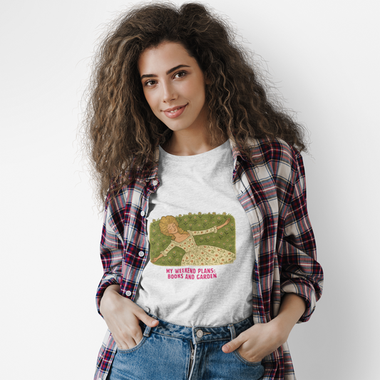 My Weekend Plans: Books and Garden V-Neck