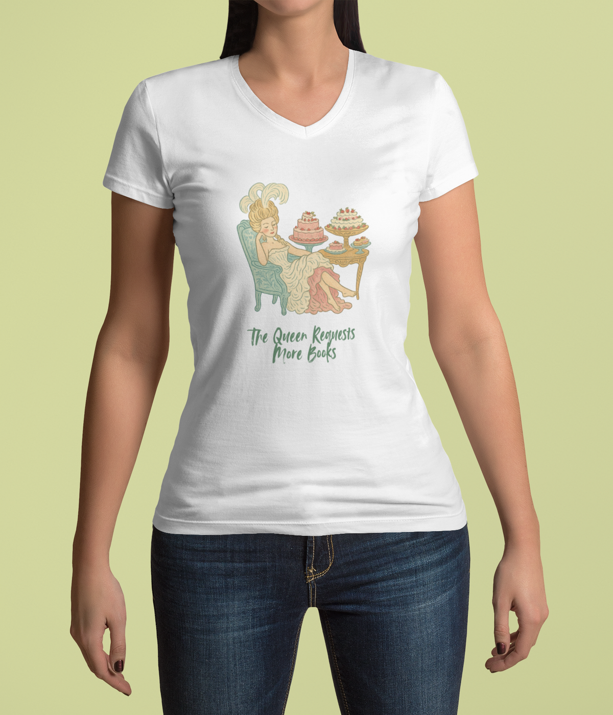 The Queen Requests More Books — Bookish Tee Vneck