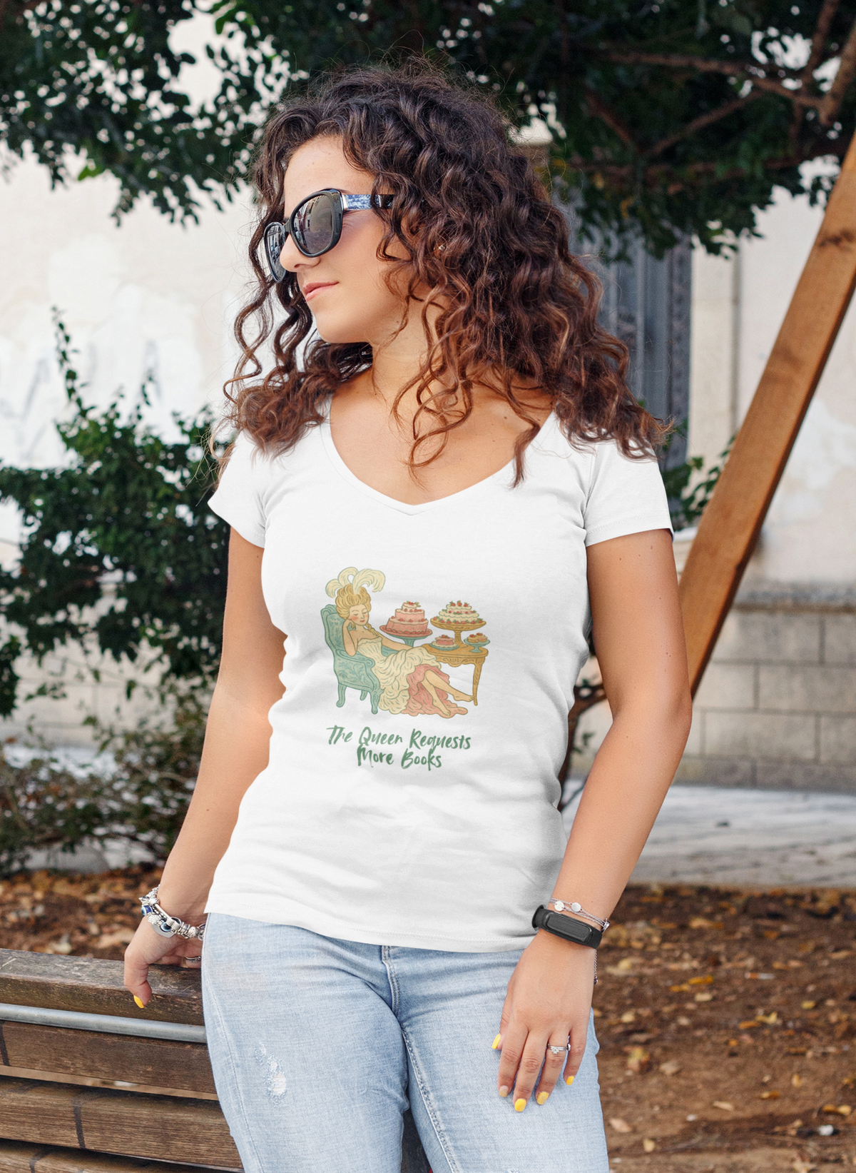 The Queen Requests More Books — Bookish Tee Vneck