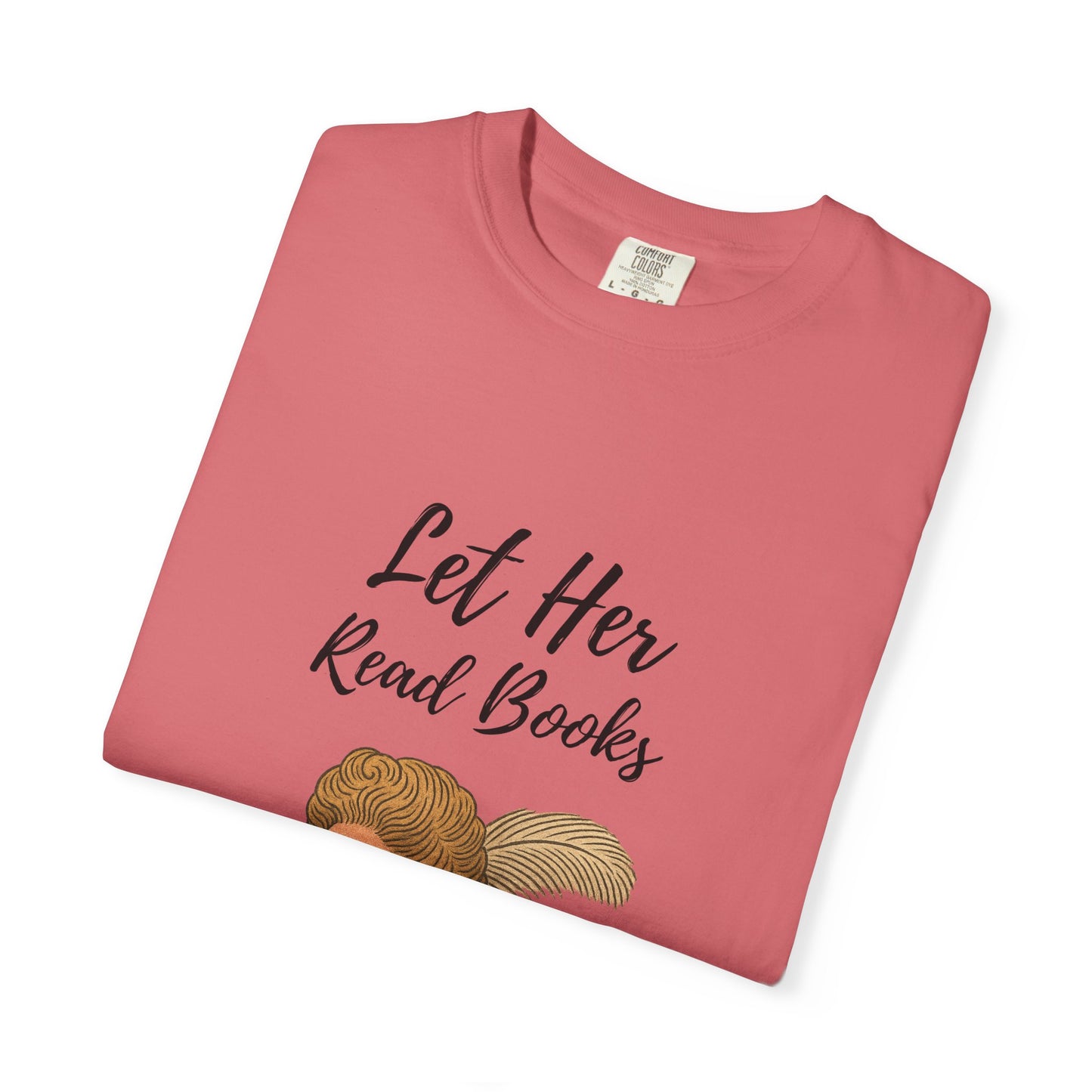 Literary Lady — Cozy Crew-Neck Tee (Skin tone 1)