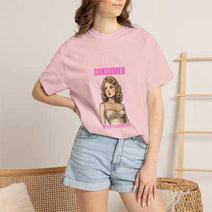 Consumed By Her Reading Life Book Lover Graphic Tee