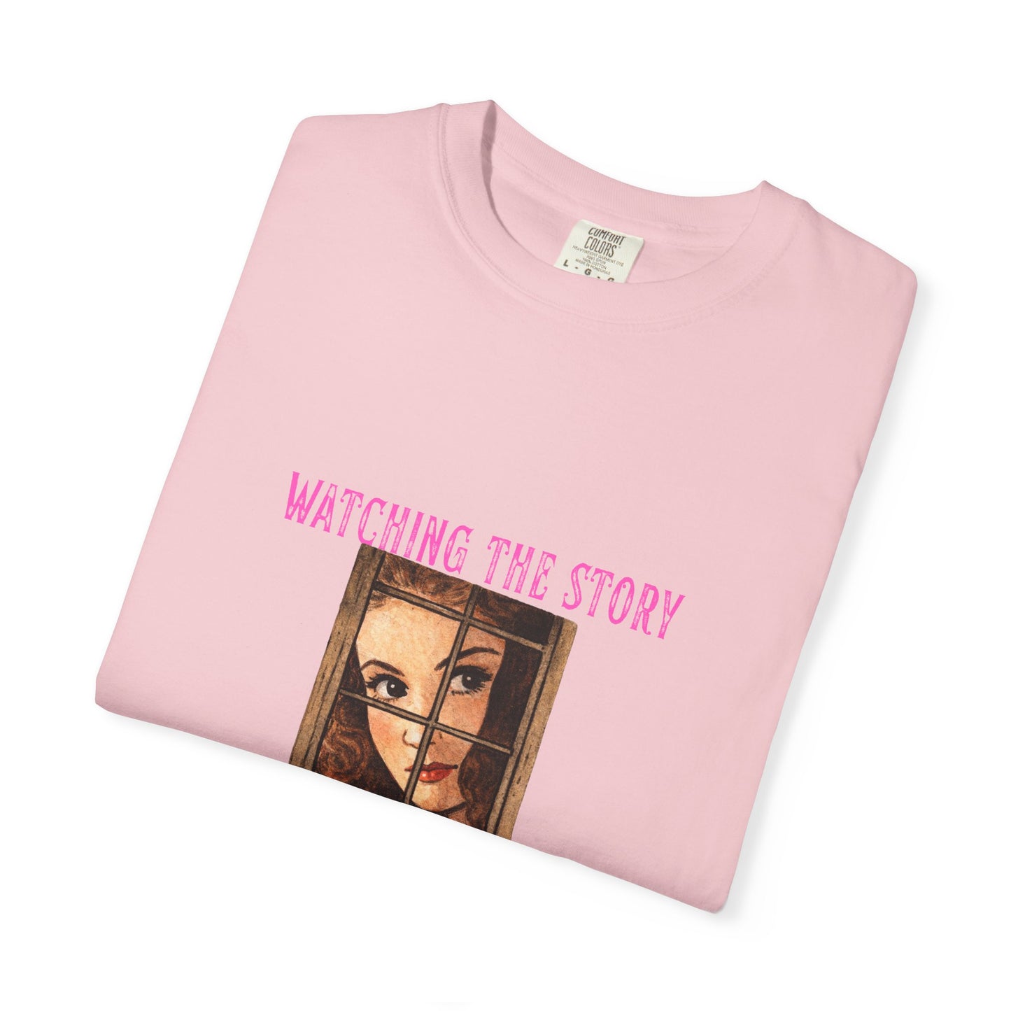 Watching the Story Unfold Bookish Graphic Tee | Vintage Thriller Reader Shirt