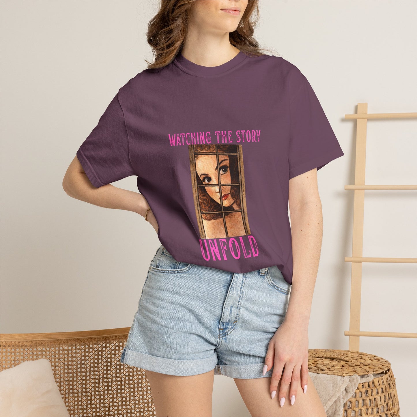 Watching the Story Unfold Bookish Graphic Tee | Vintage Thriller Reader Shirt