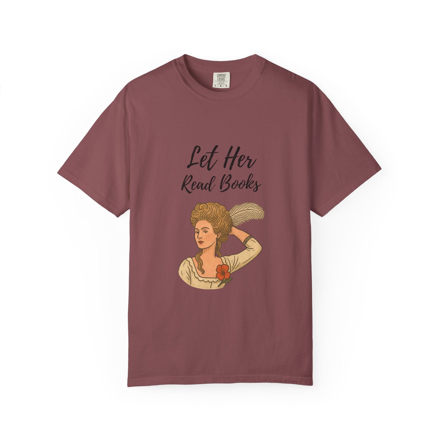 Literary Lady — Cozy Crew-Neck Tee (Skin tone 1)