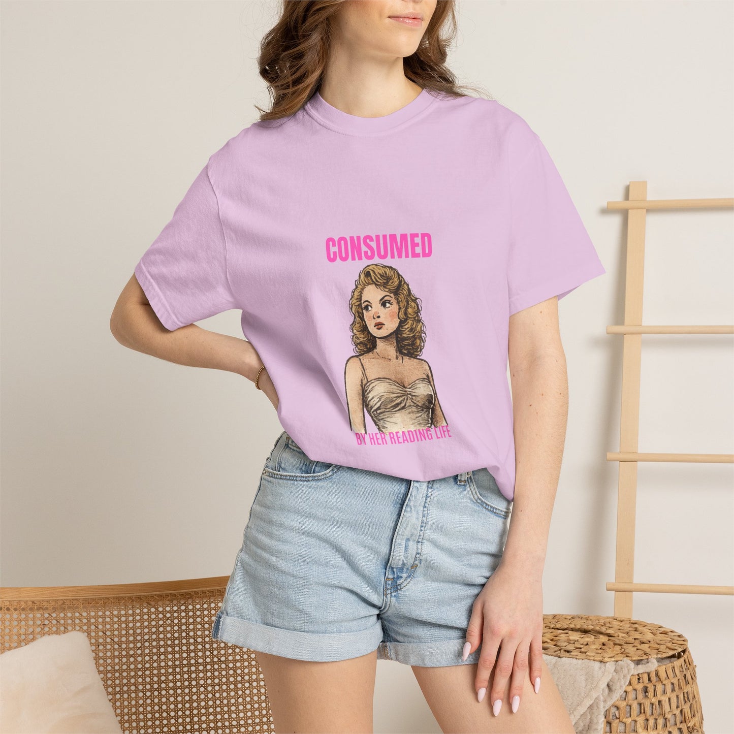 Consumed By Her Reading Life Book Lover Graphic Tee