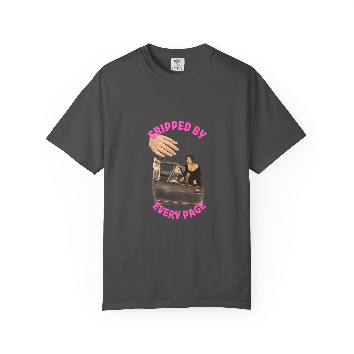 Gripped By Every Page Bookish Graphic Tee | Vintage Thriller Reader Shirt