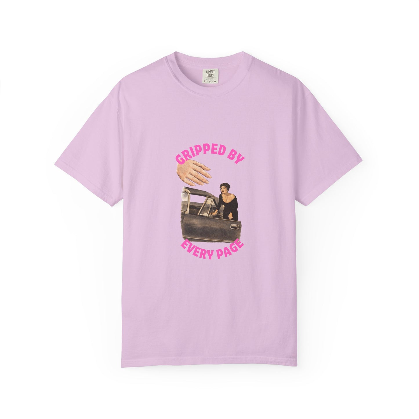 Gripped By Every Page Bookish Graphic Tee | Vintage Thriller Reader Shirt