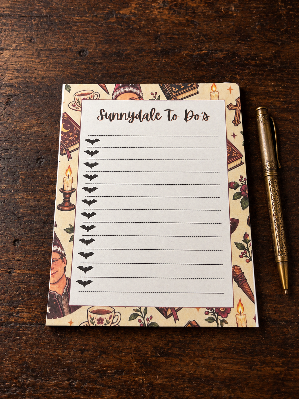 Sunnydale To-Do's Notepad | Handmade Spooky To-Do List