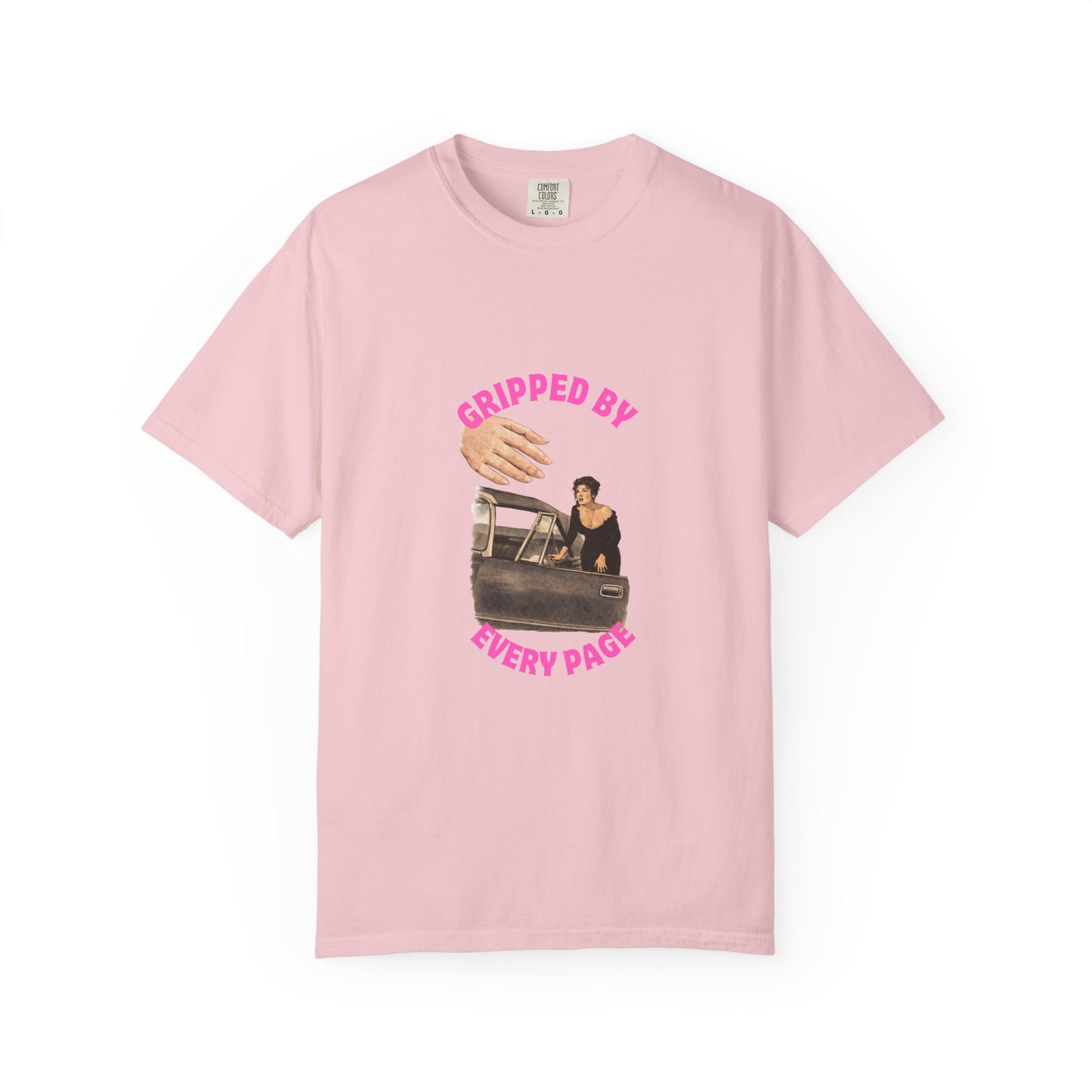 Gripped By Every Page Bookish Graphic Tee | Vintage Thriller Reader Shirt