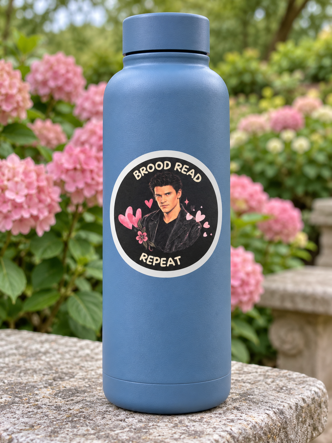 Brood. Read. Repeat. Vinyl Sticker