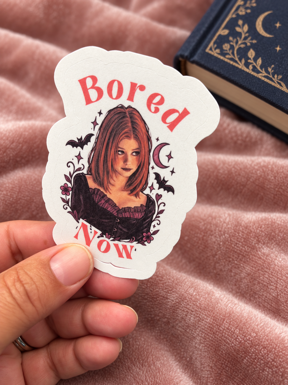 Bored Now - Vinyl Willow Sticker
