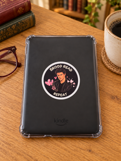 Brood. Read. Repeat. Vinyl Sticker
