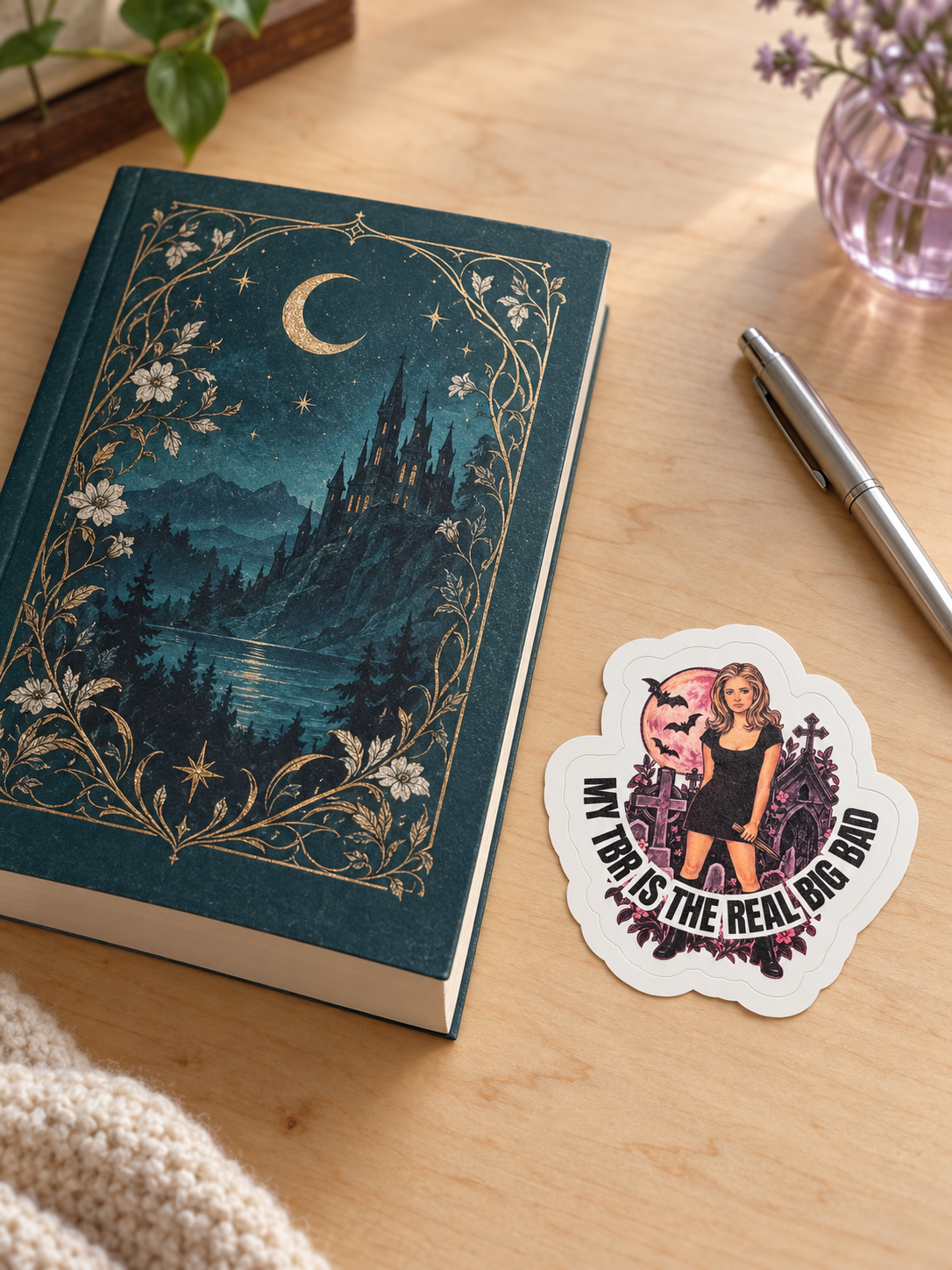My TBR Is the Real Big Bad - Buffy Vinyl Sticker