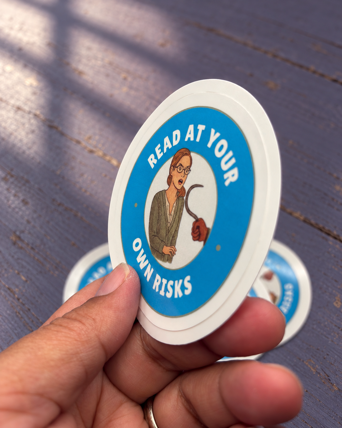Read at Your Own Risk Thriller Bookish Sticker | Soon Collection