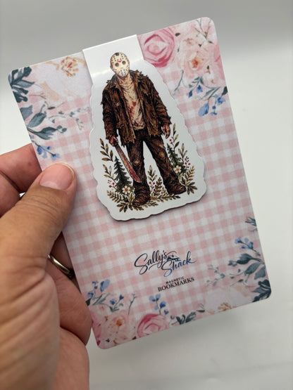 Camp Blood Magnetic Bookmark | Vintage Summer Camp Horror Bookmark