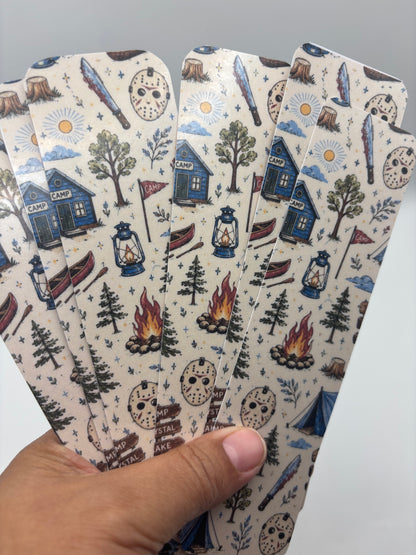 Camp Blood Bookmark | Camp Crystal Lake Horror Book Bookmark