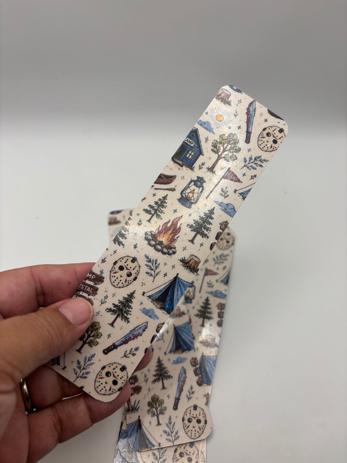 Camp Blood Bookmark | Camp Crystal Lake Horror Book Bookmark