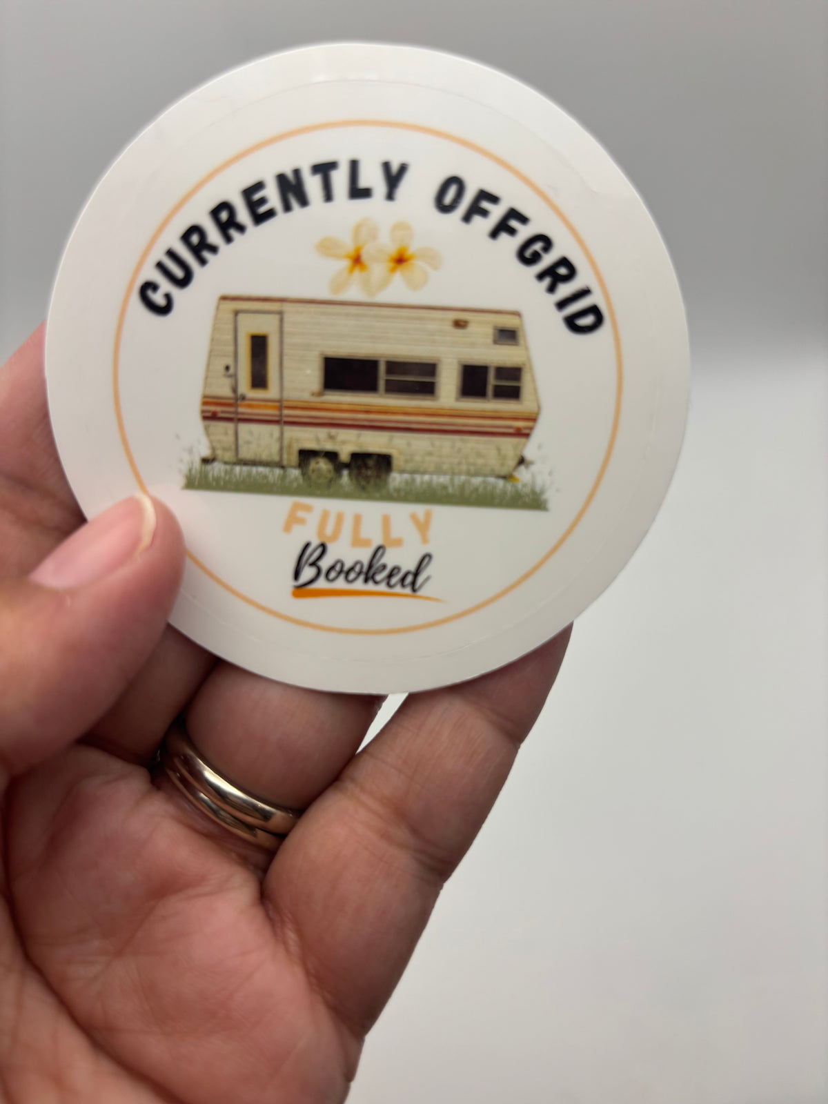Currently Off Grid Fully Booked Vinyl Sticker | Camp Blood Bookish Sticker