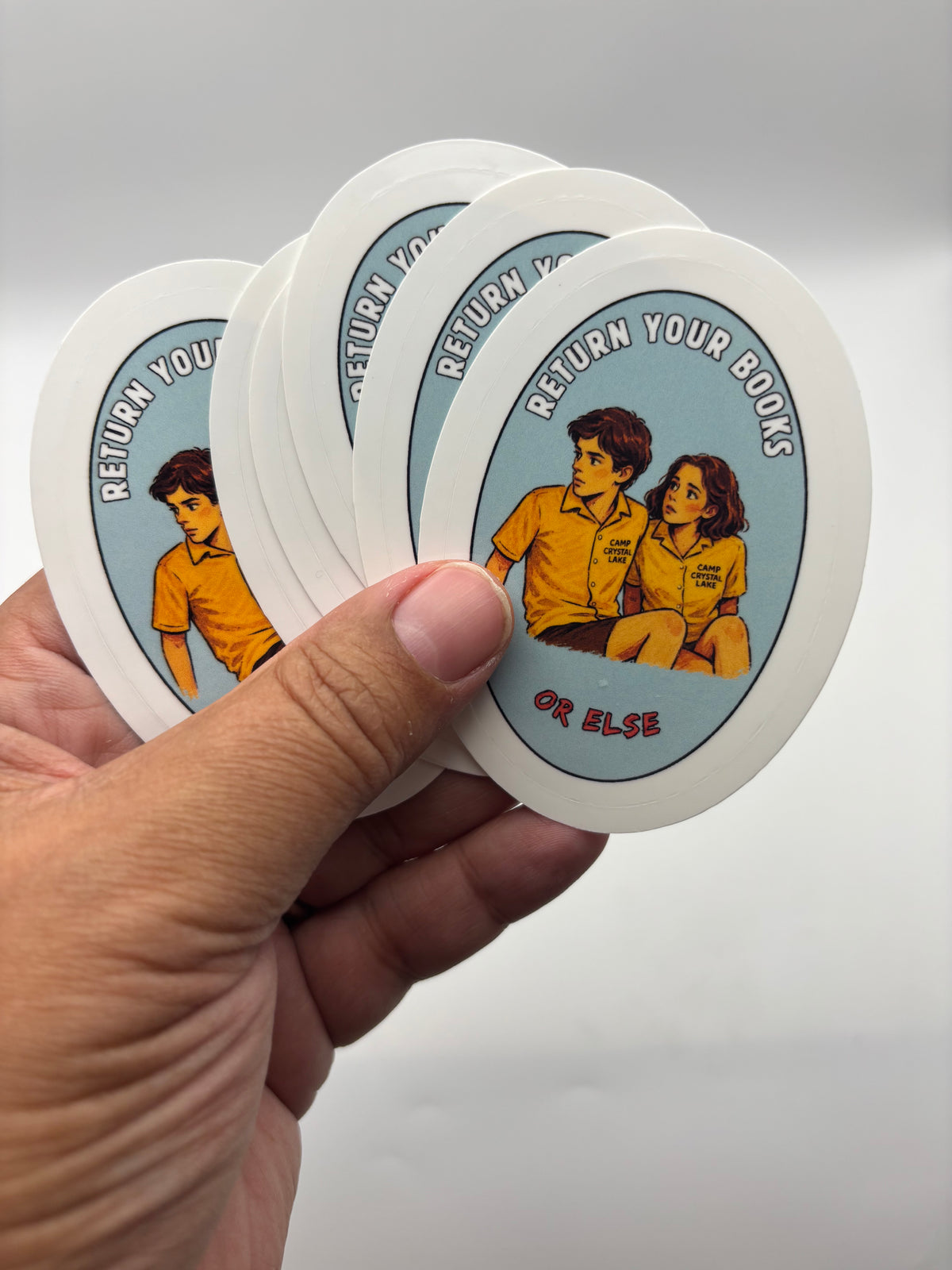 Return Your Books Or Else Vinyl Sticker | Camp Blood Bookish Horror Sticker